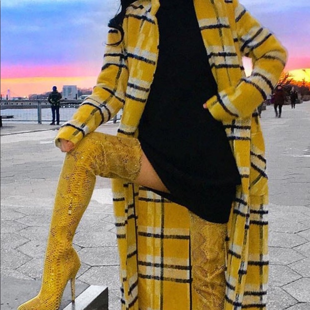 WANG YOUR FRIENDS SEXY THIGH HIGH SNAKE SKIN BOOT